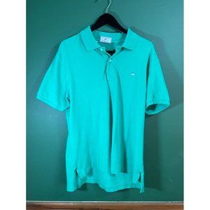 Southern Tide - Men's Teal Short Sleeve Logo Skipjack Polo Shirt - Size L